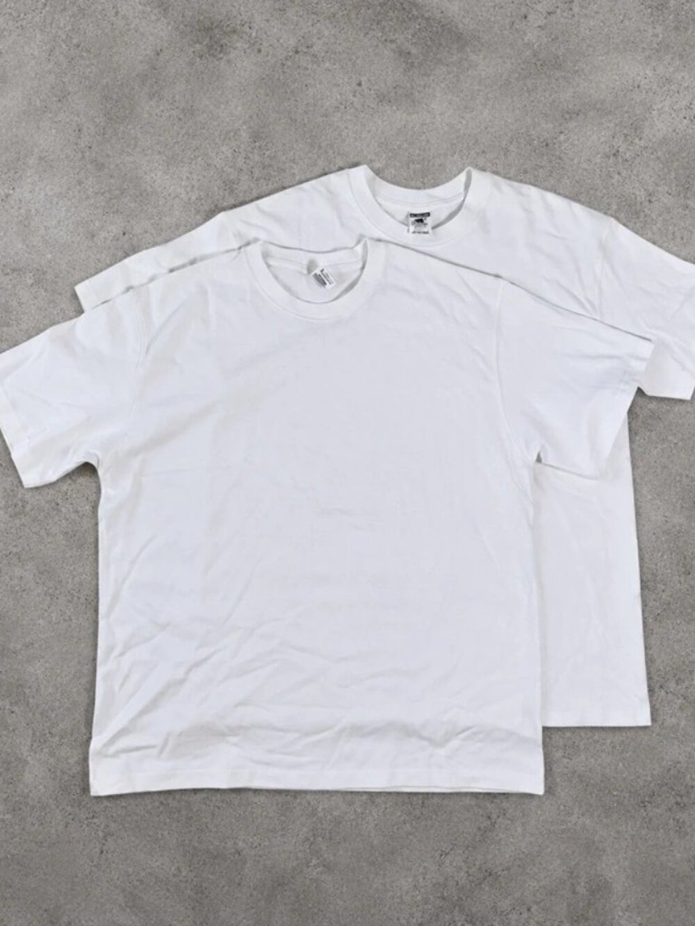 2 pack Men’s White Short-Sleeve Crew Neck T-Shirt - white